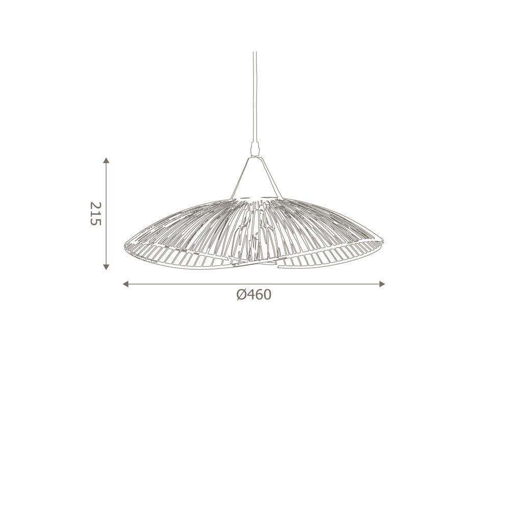 Oaks Lighting Helios Black Single Ceiling Pendant - 42cm-Ceiling Pendant Lights-Oaks Lighting-4-Tiffany Lighting Direct