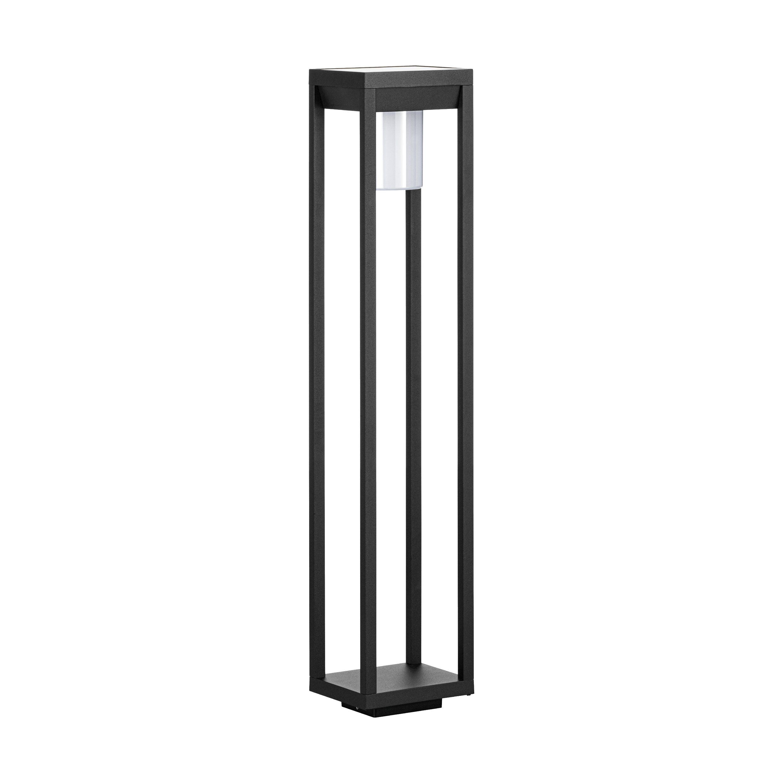 Eglo Martano Solar LED Black Angular IP44 Bollard Light