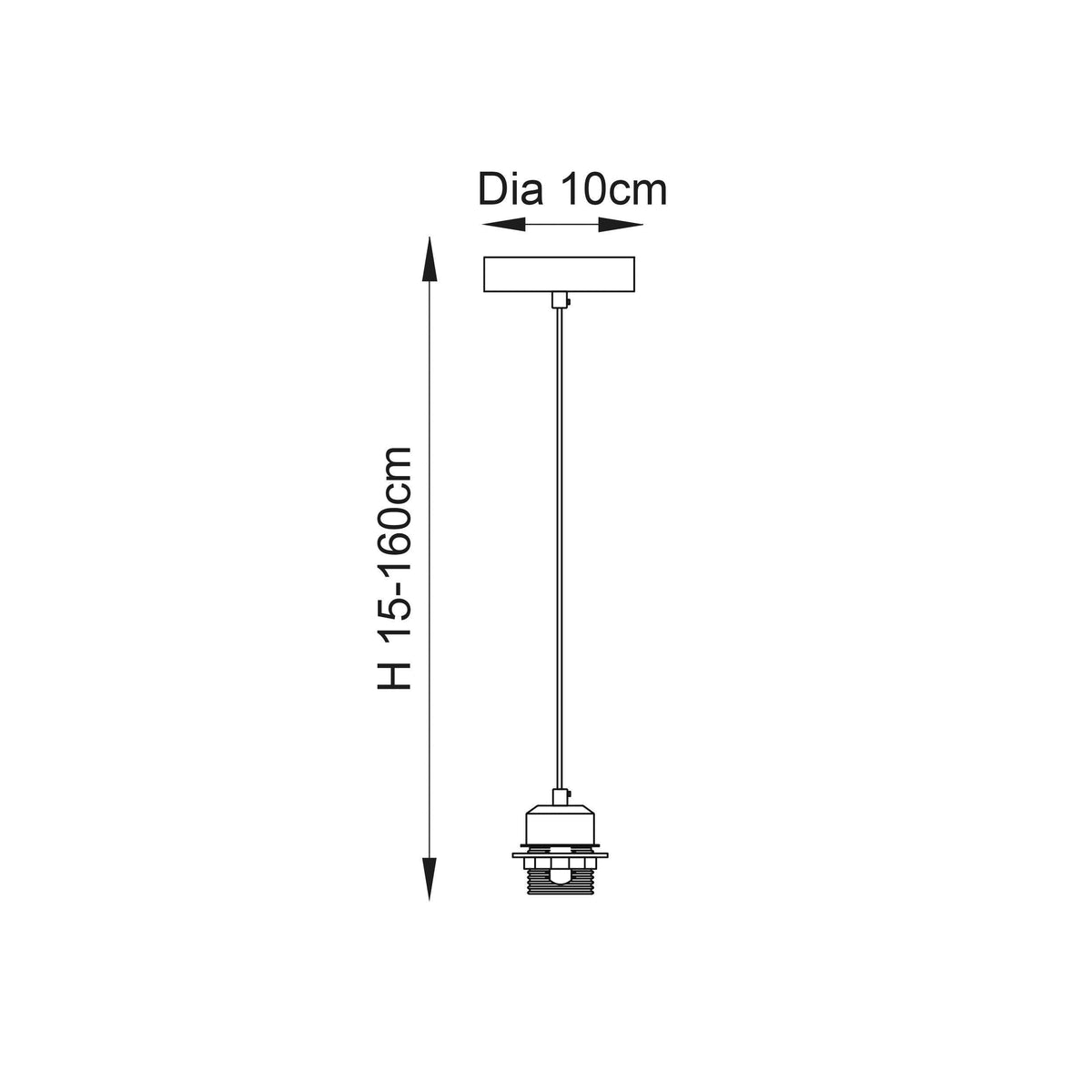 Endon Chrome Finish Cable Set-warehouse-180926