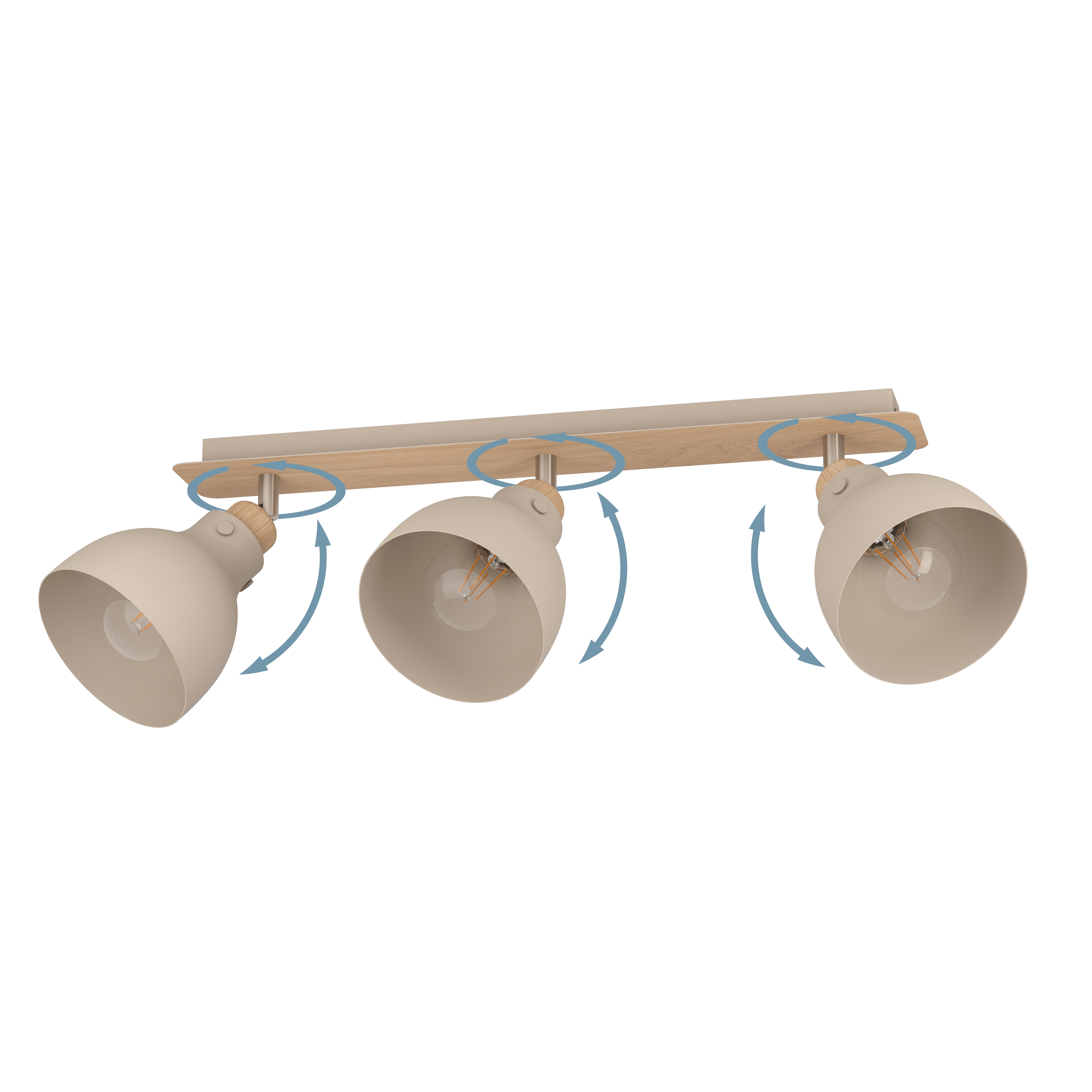 eglo arrecife nickel sandy 3 light bar spotlight kitchen lighting