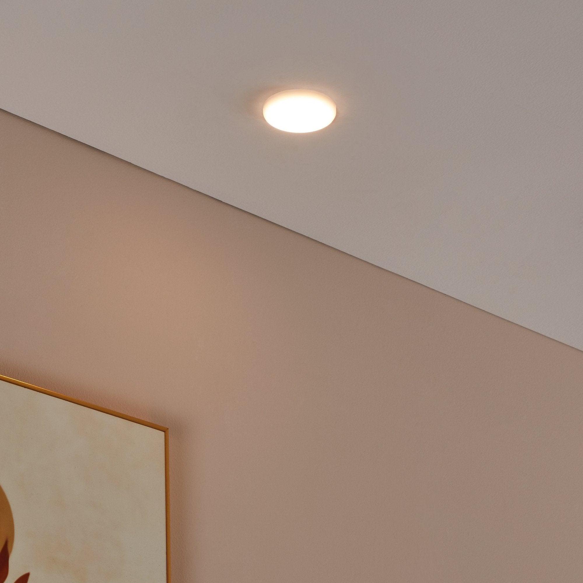 eglo rapita white led recessed ceiling light