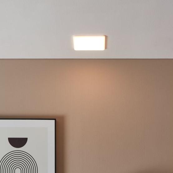 eglo rapita square white led recessed light 15 5cm