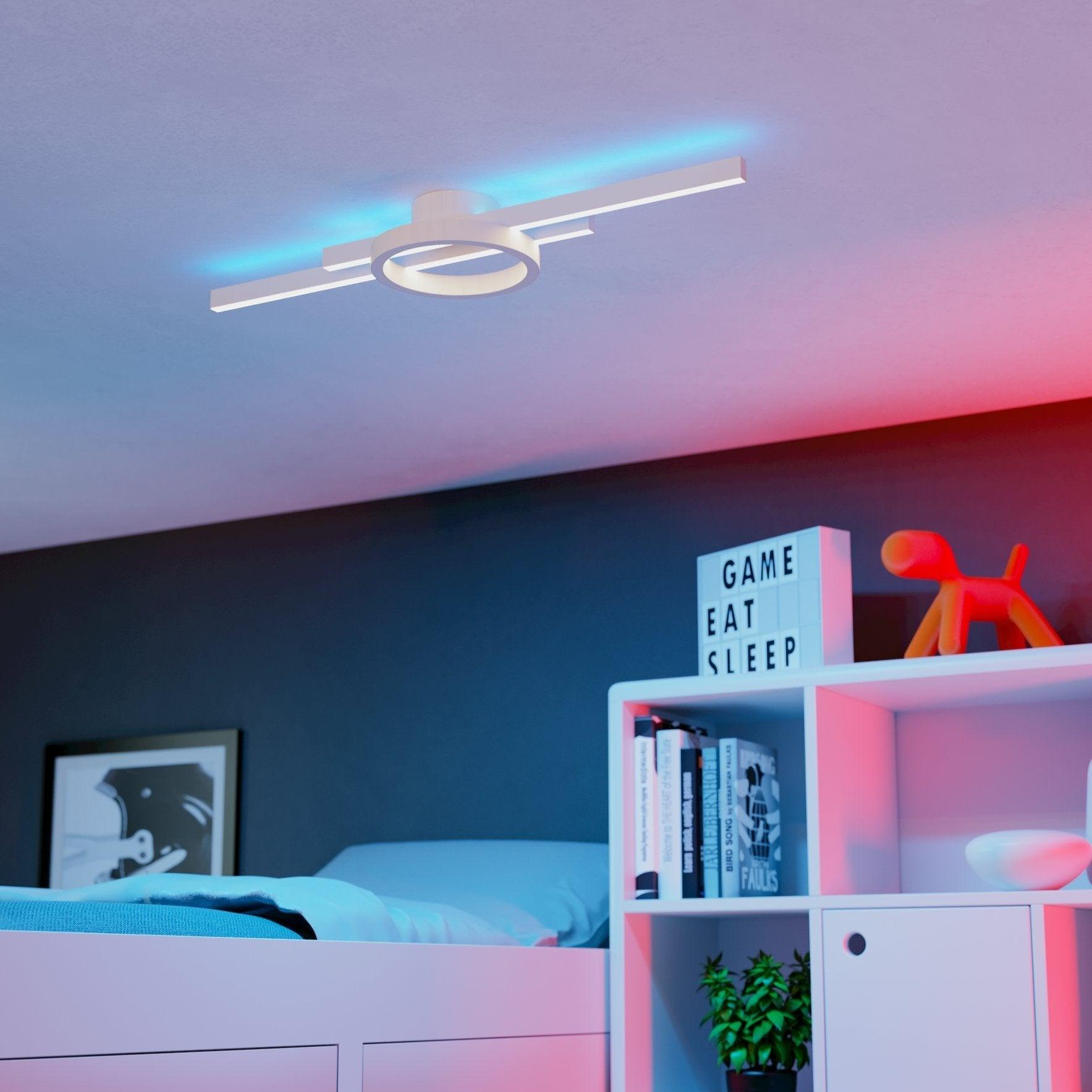 eglo amandolo white led flush ceiling light