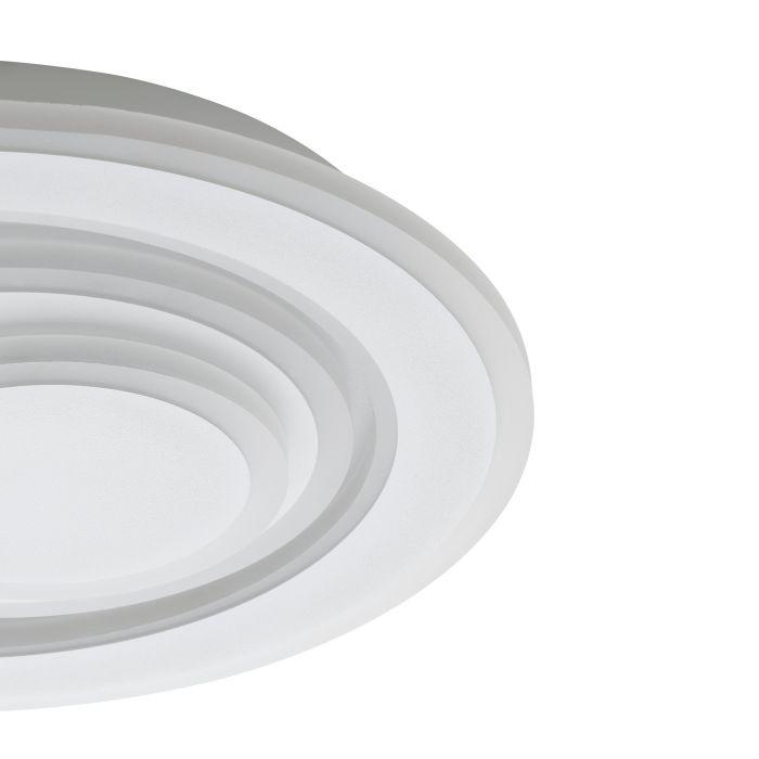 eglo palagiano 1 flush white round led ceiling light 30cm living room close up