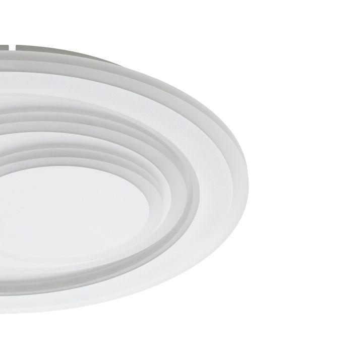 eglo palagiano 1 flush white round led ceiling light 38cm kitchen lighting