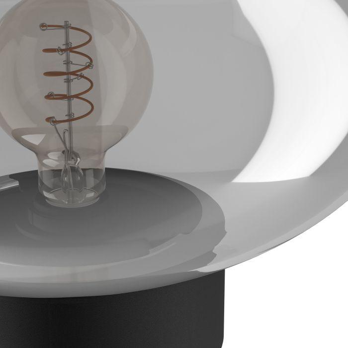 eglo madonnina grey vaporised glass globe table lamp Kitchen Lighting Close Up