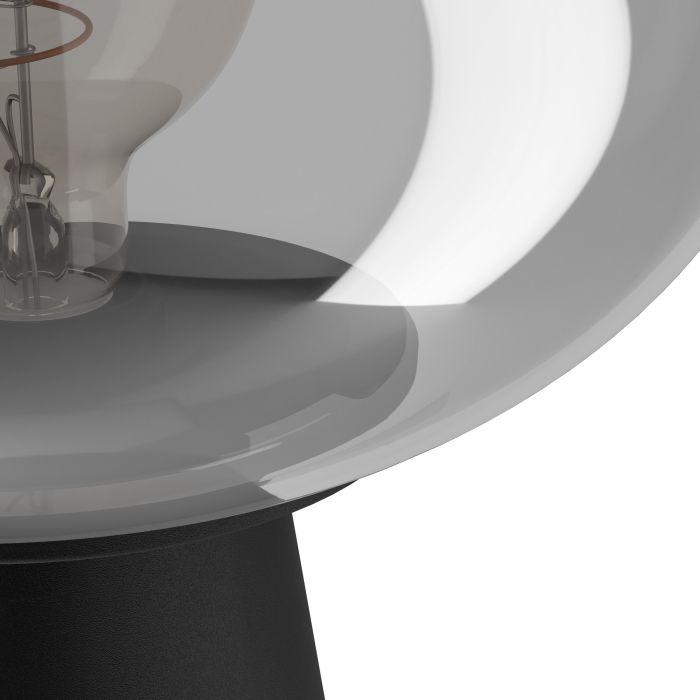 eglo madonnina black vaporised glass globe table lamp Kitchen Lighting Close Up
