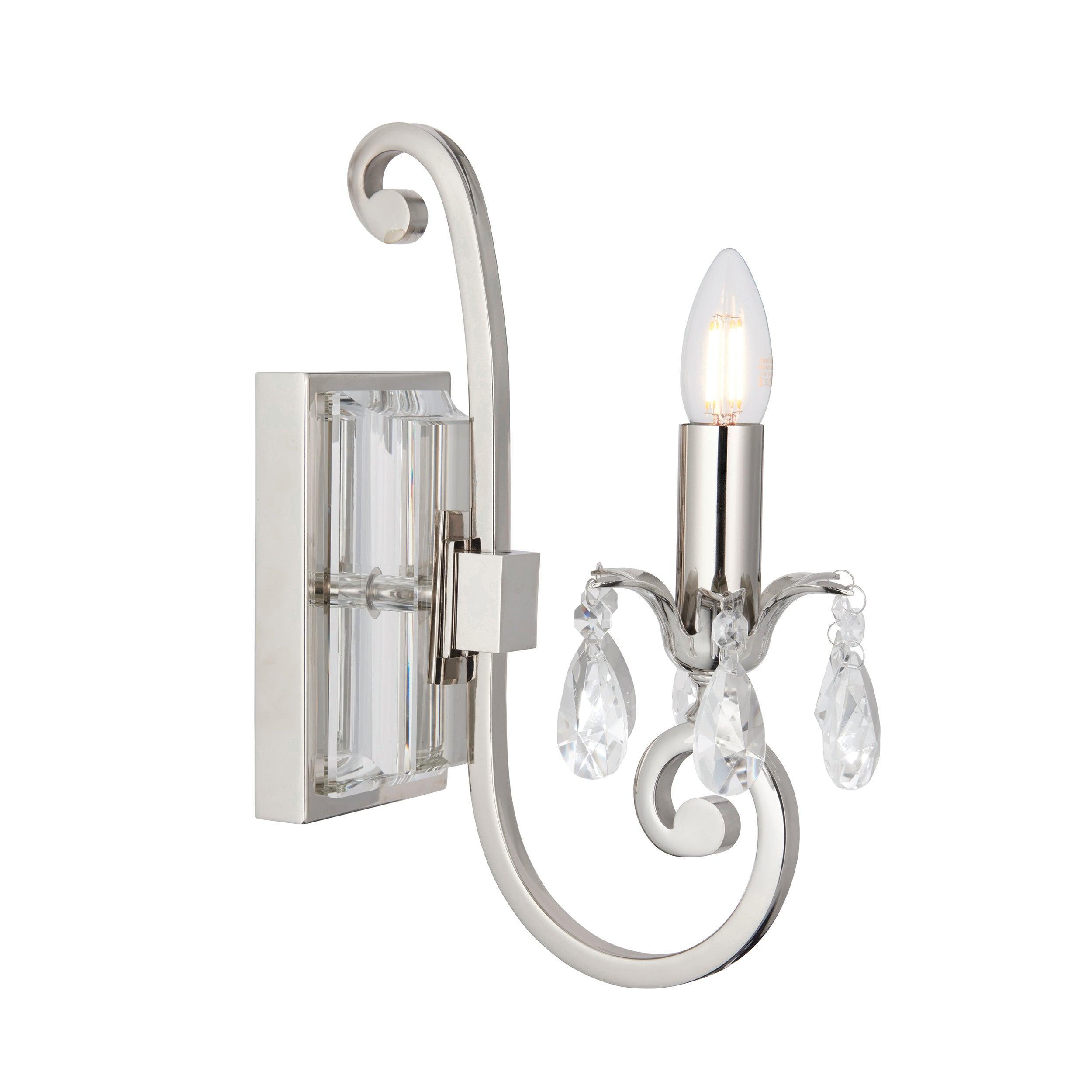 Interiors 1900 Oksana chrome Finish Single Wall Light