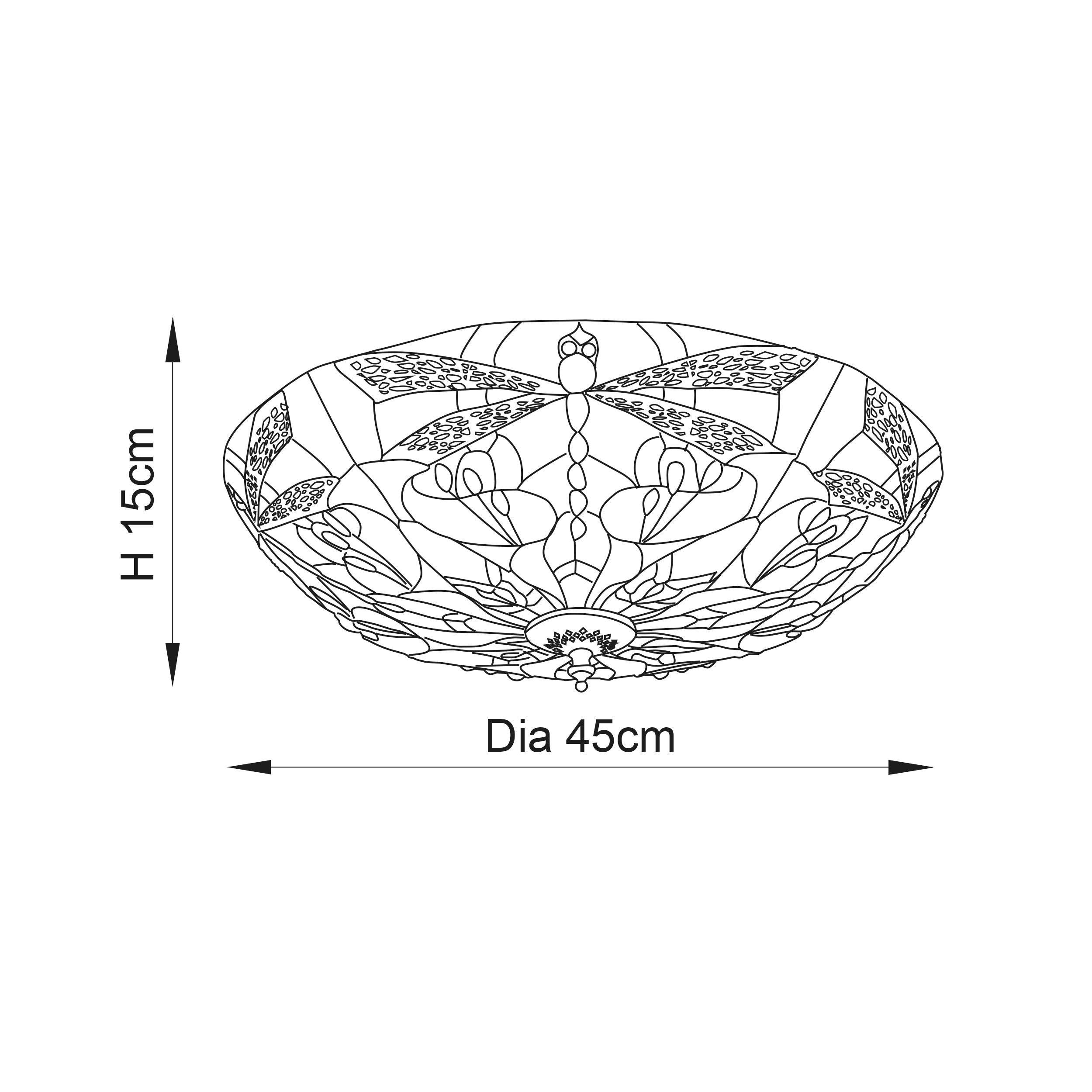 ashton tiffany flush ceiling light mDining room lighting