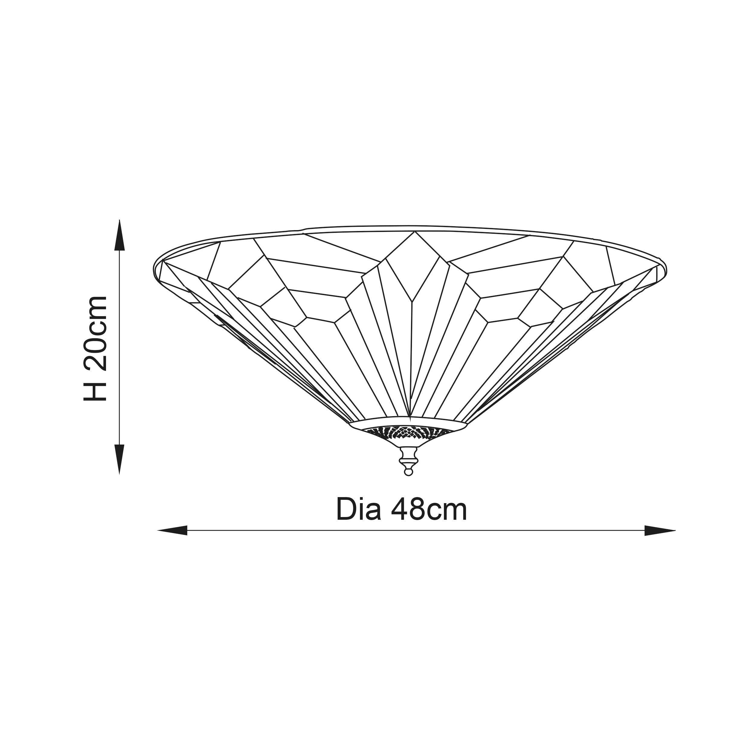 astoria tiffany flush ceiling light mDining room lighting