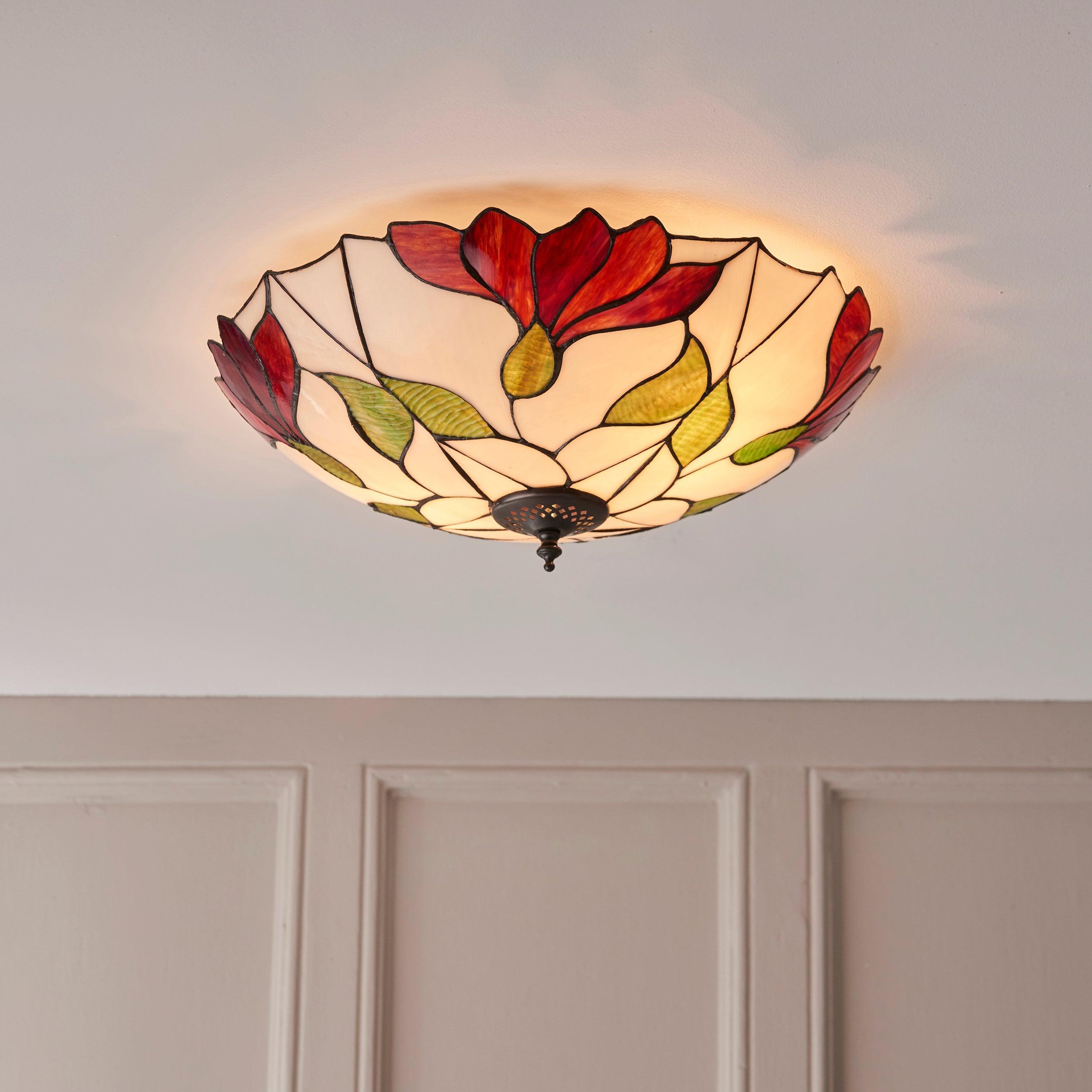 botanica tiffany flush ceiling light Hallway Lighting Image
