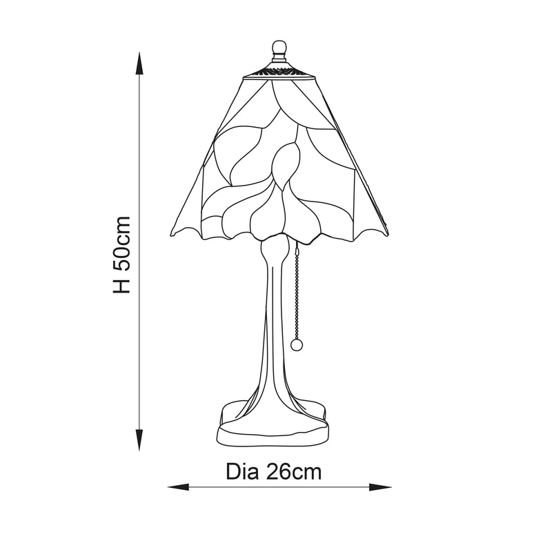 Interiors 1900 Botanica Tiffany Table Lamp