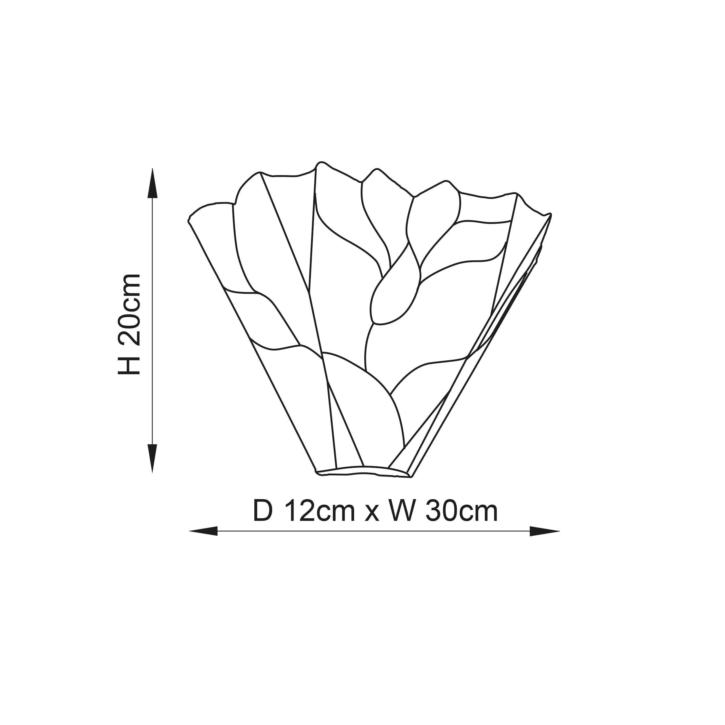 botanica tiffany wall light close fitting image