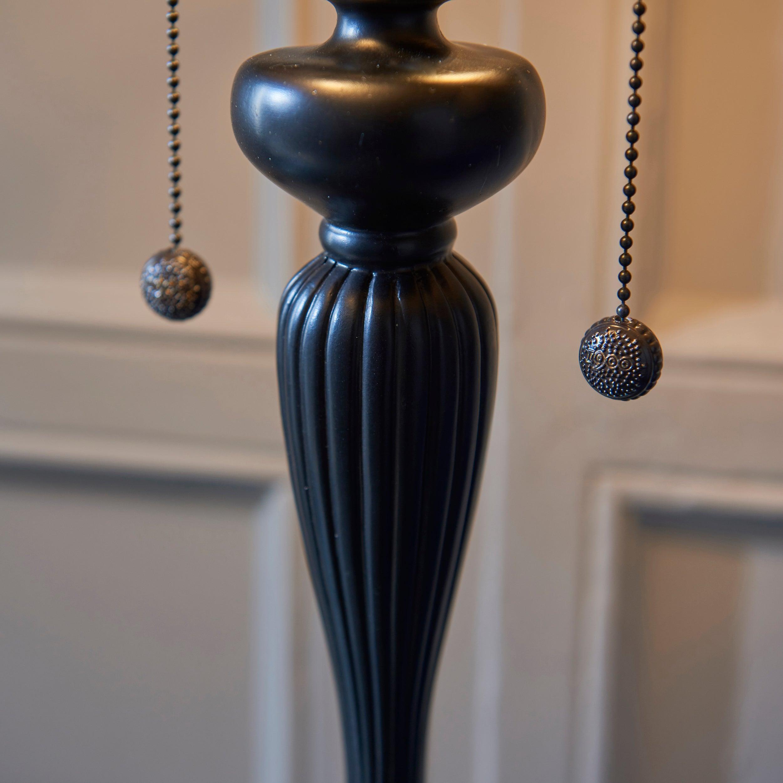 brooklyn tiffany floor lamp Bedroom Lighting lit image