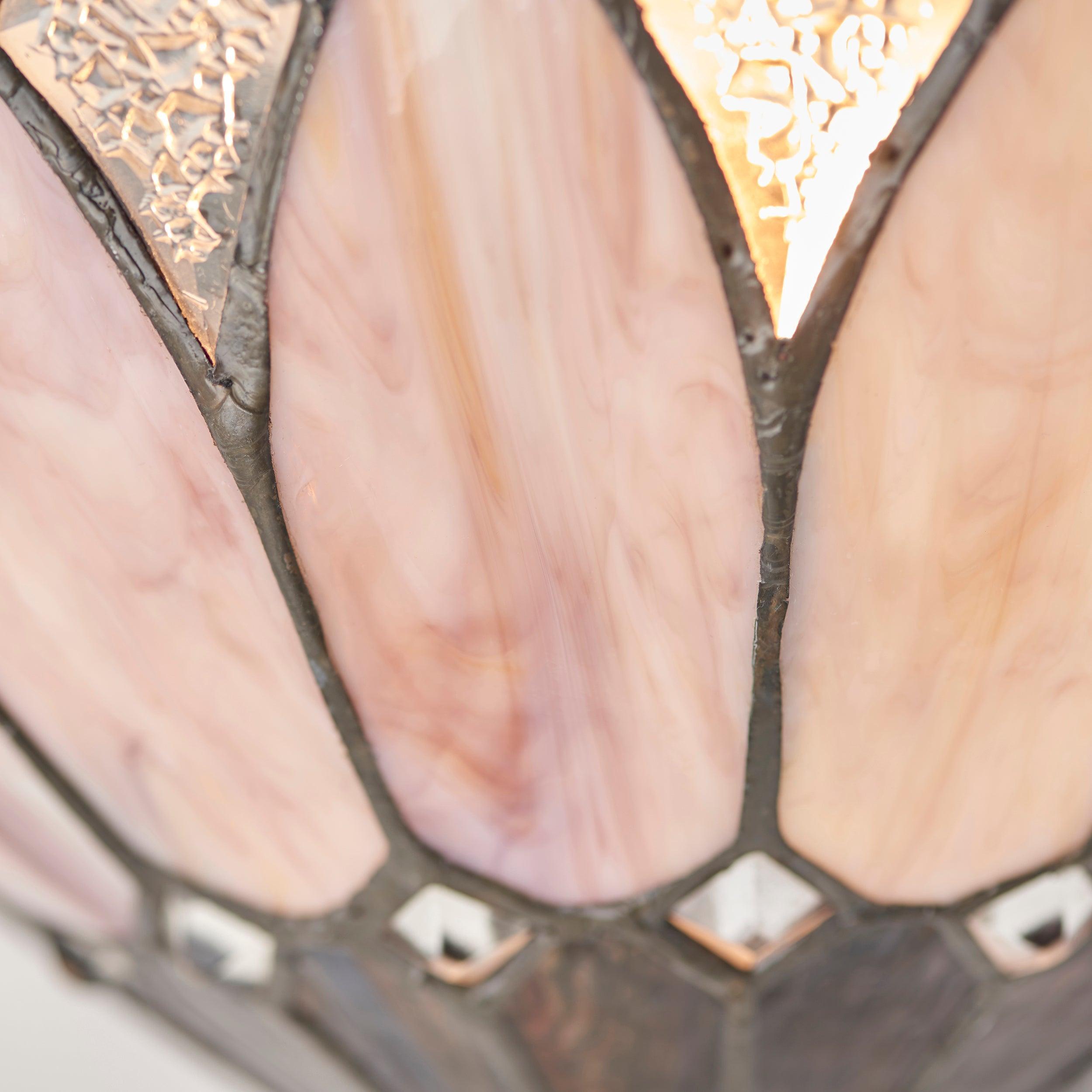 brooklyn tiffany wall light Bedroom Lighting lit image