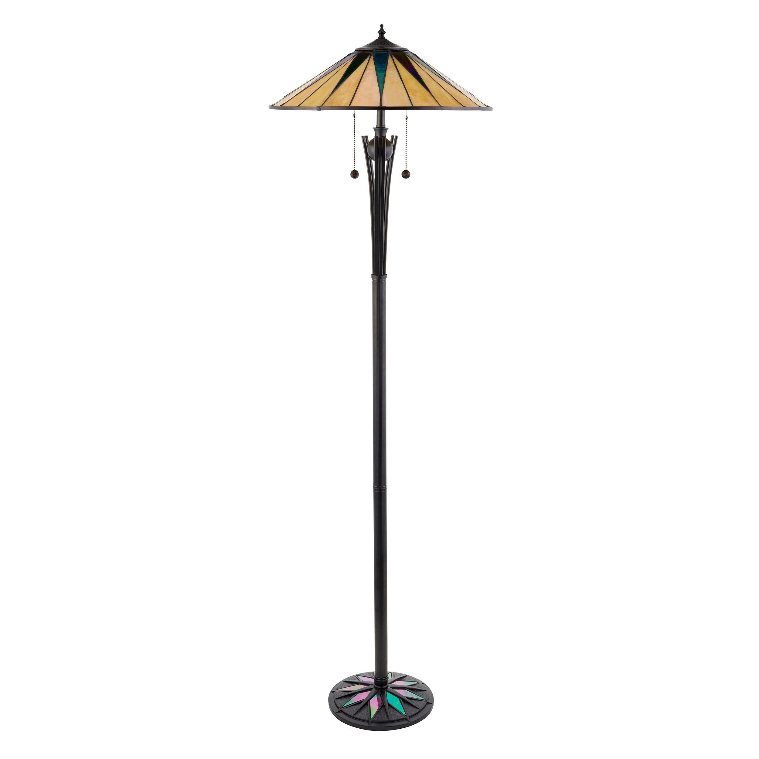 dark star tiffany floor lamp Bedroom Lighting lit image