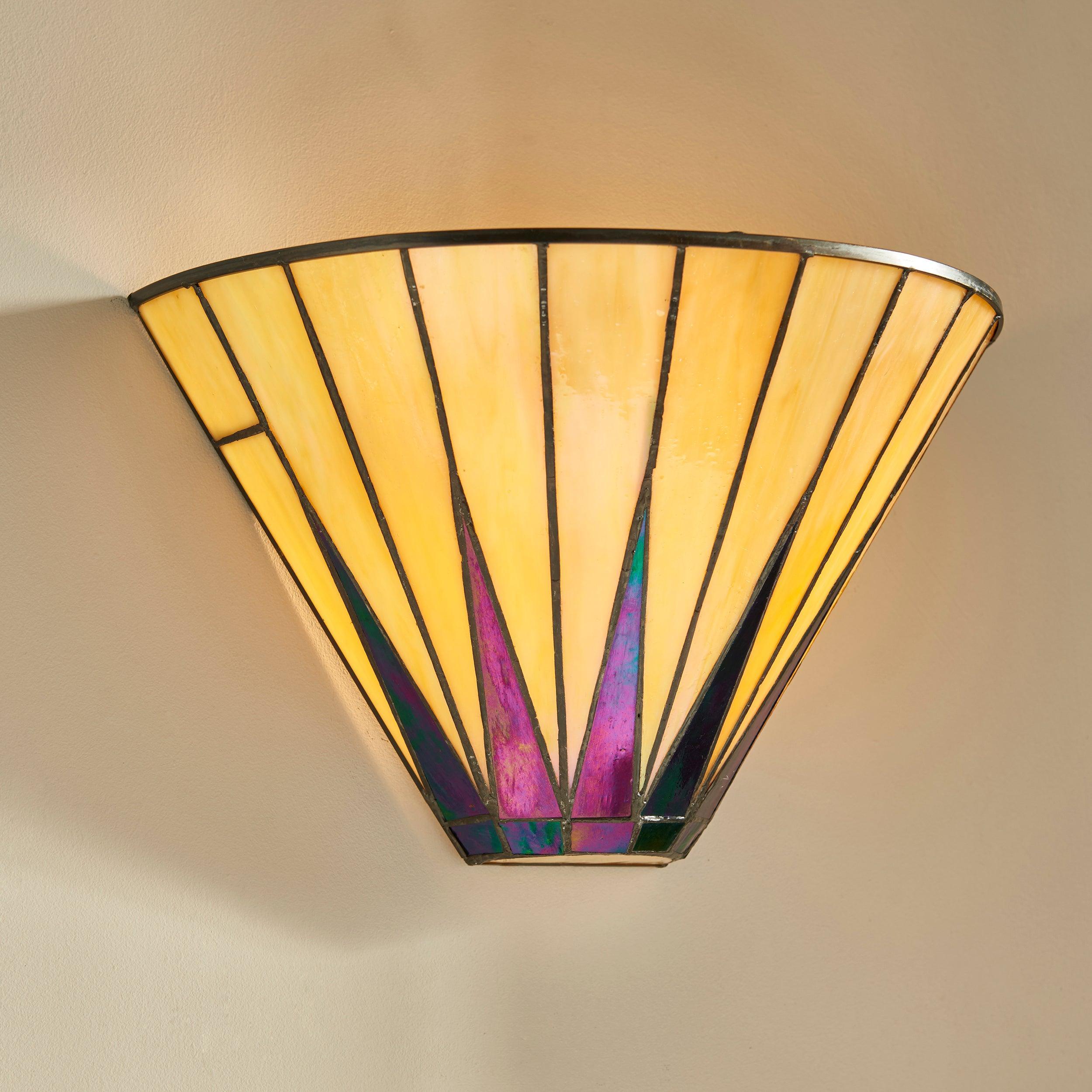 dark star tiffany wall light close fitting image