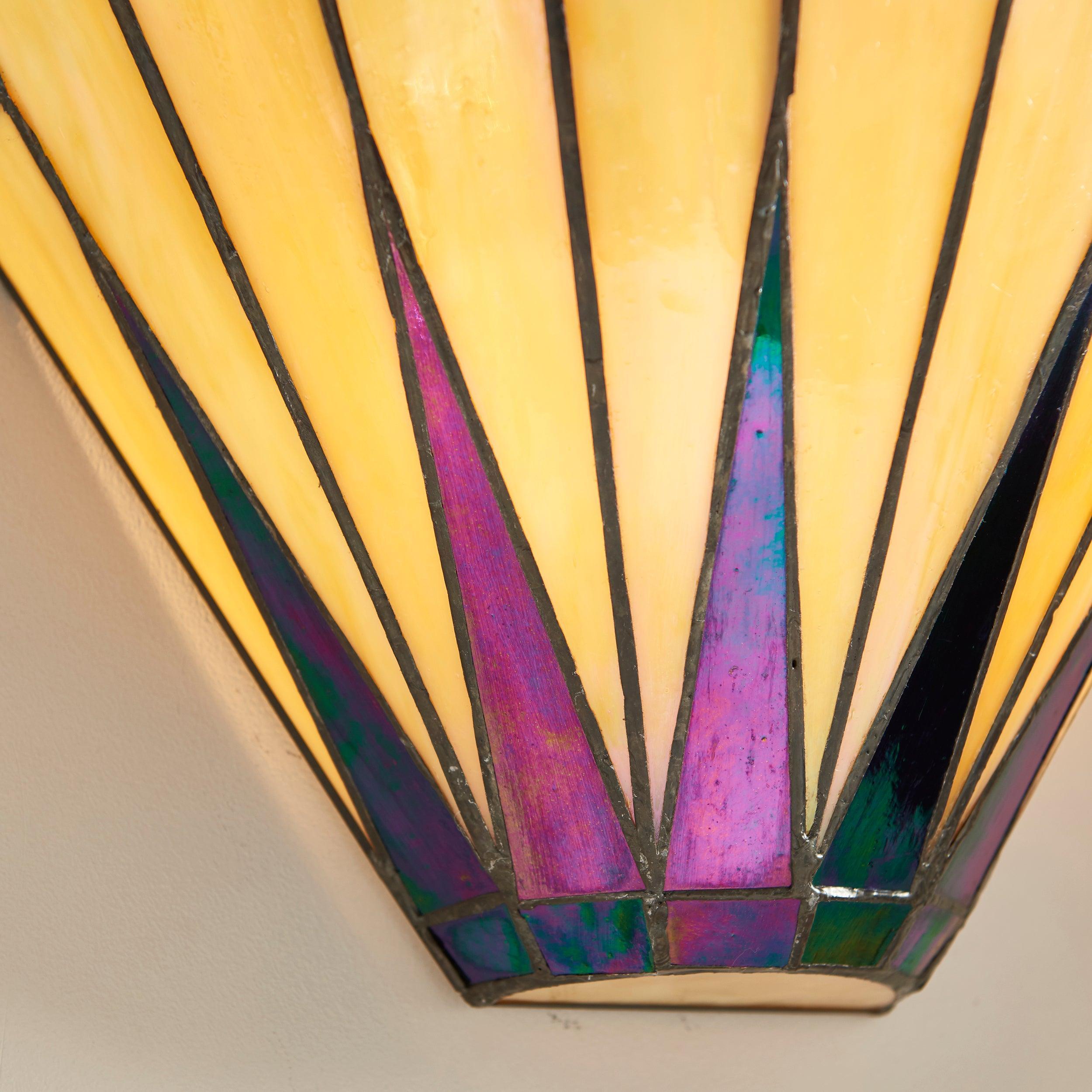 dark star tiffany wall light Hallway Lighting Close Up