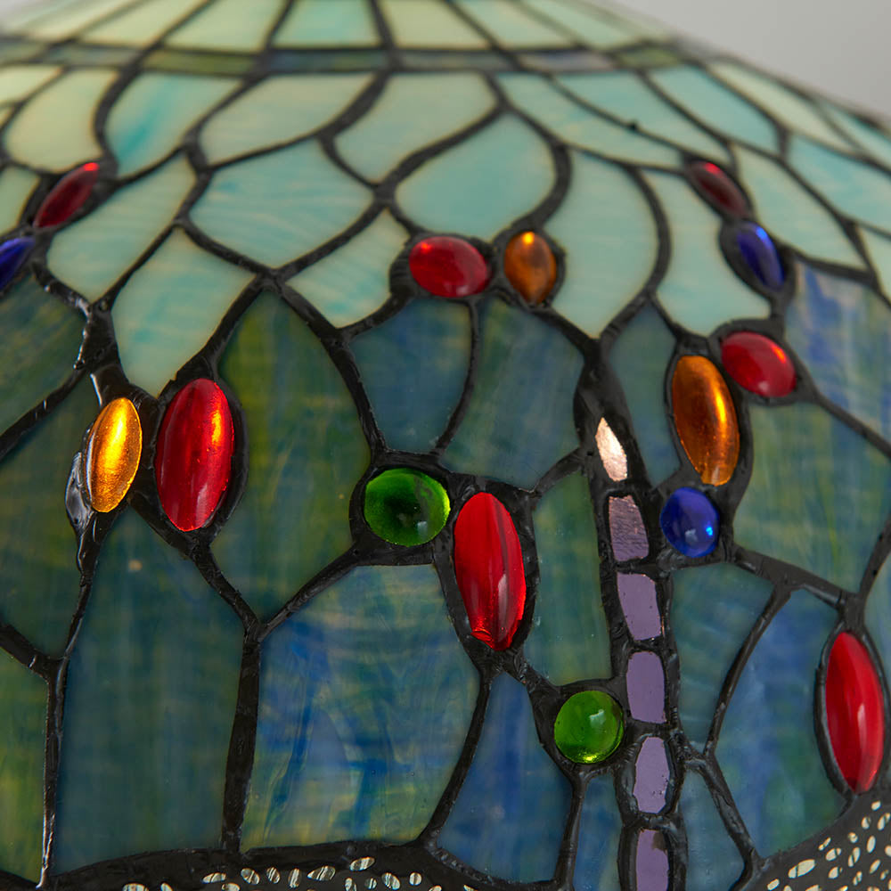 Interiors 1900 Blue Dragonfly Tiffany Floor Lamp