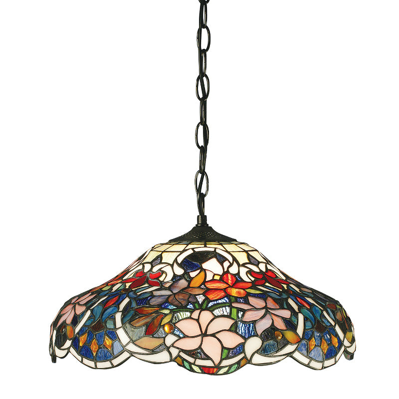 Sullivan Medium Tiffany Ceiling Light - 3 bulb Fitting