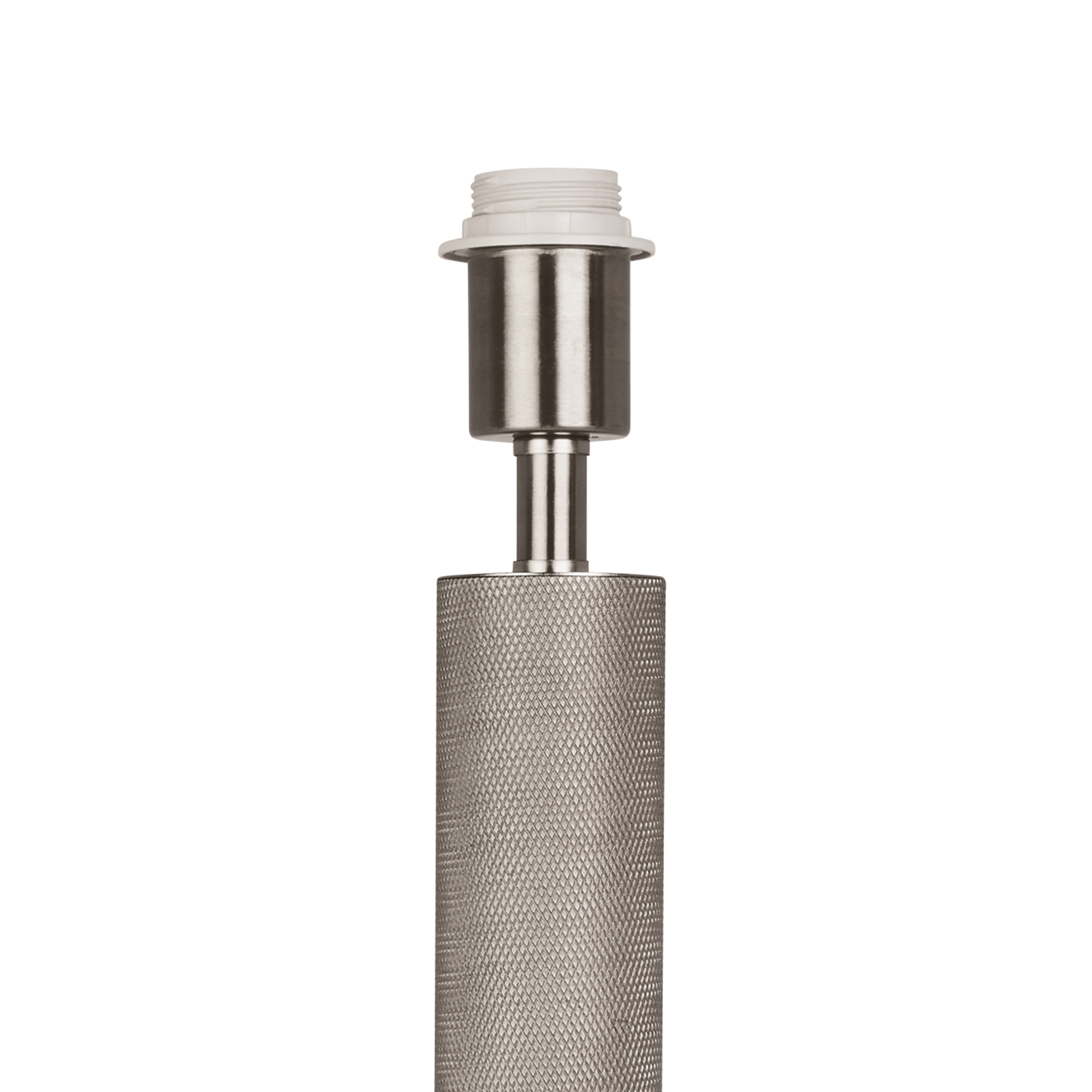 Base Only - London Table Lamp - Knurled Silver