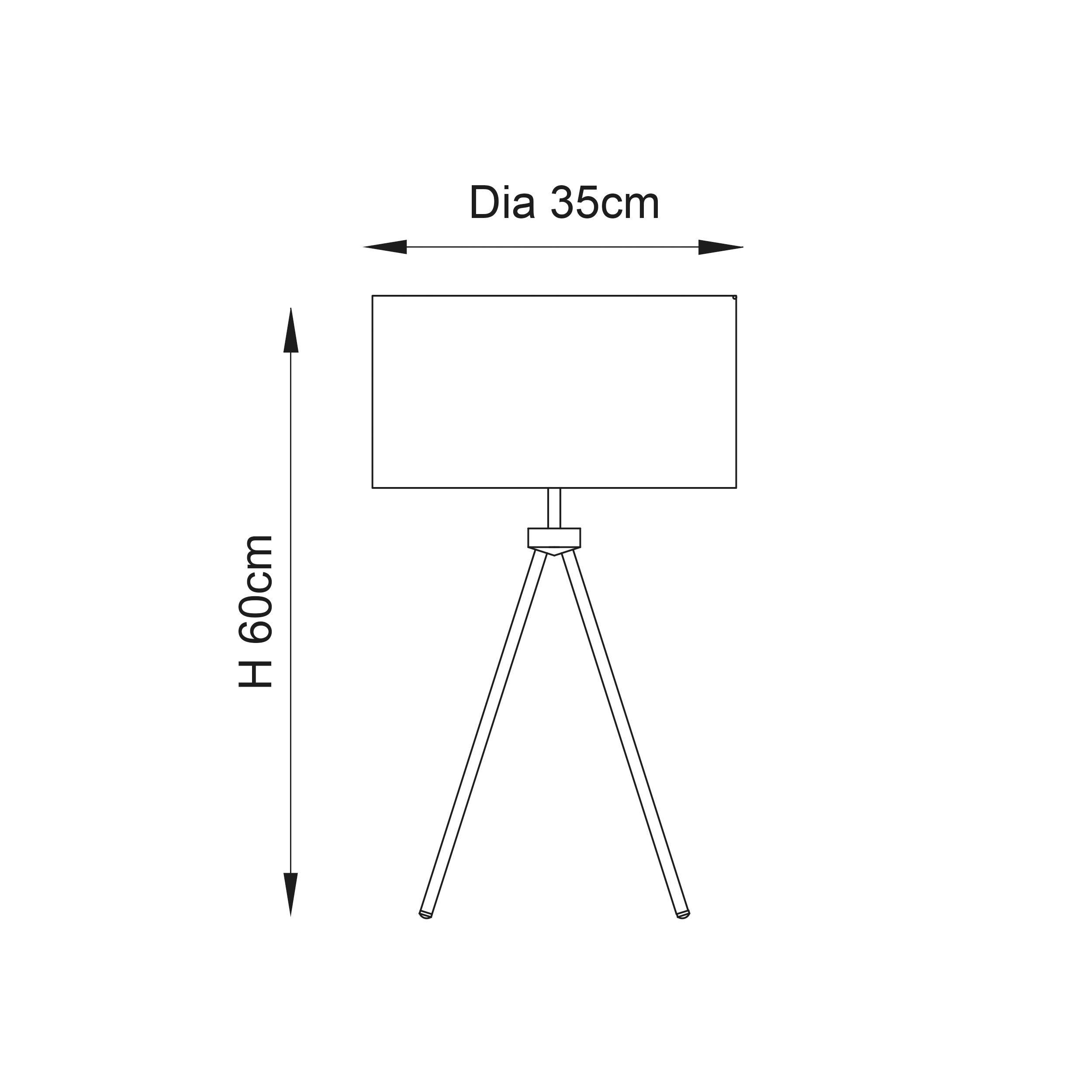 Endon Tri 1 Light Nickel Table Lamp-OPEN-BOX