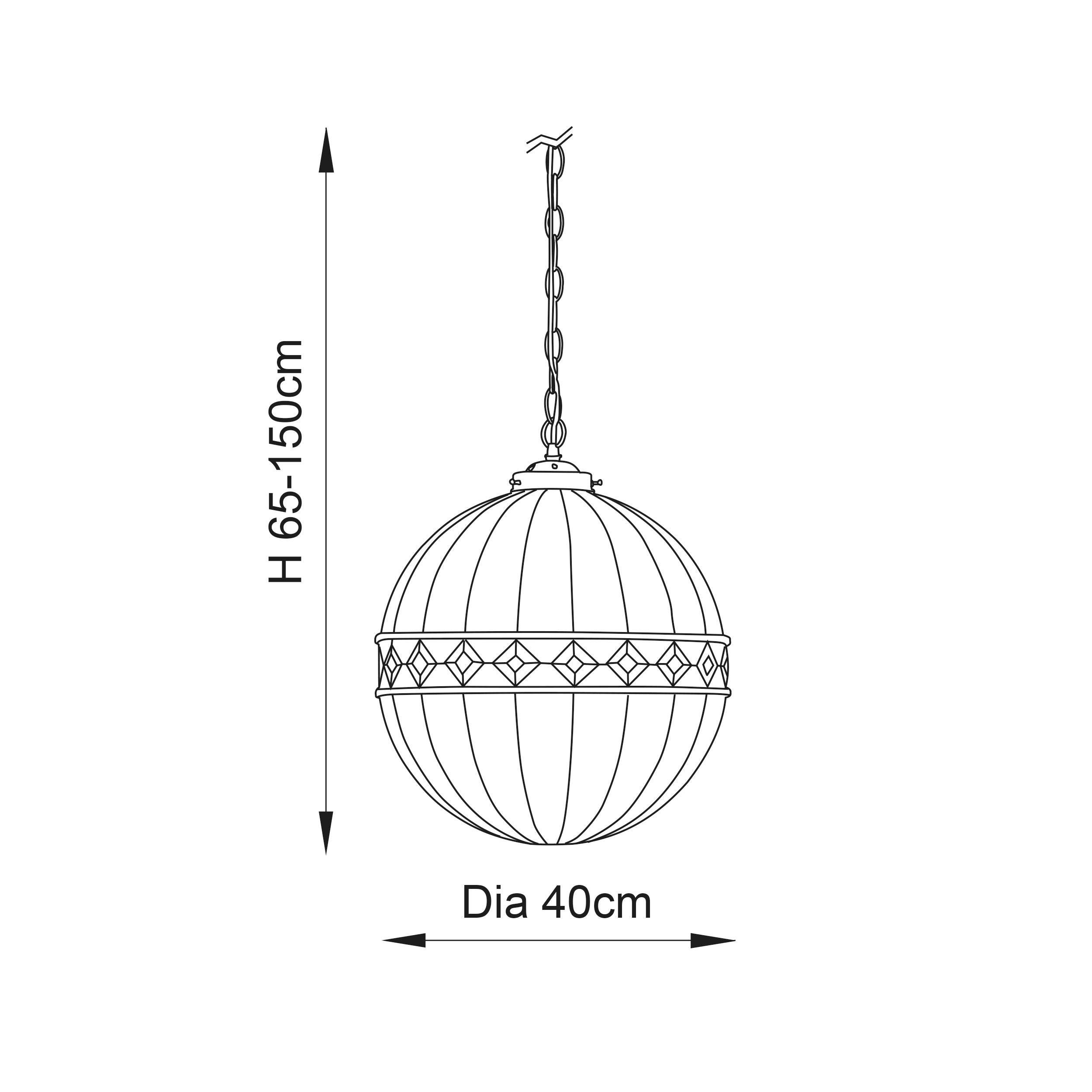 tiffany large sphere pendant light adjustable chain Living room lighting image