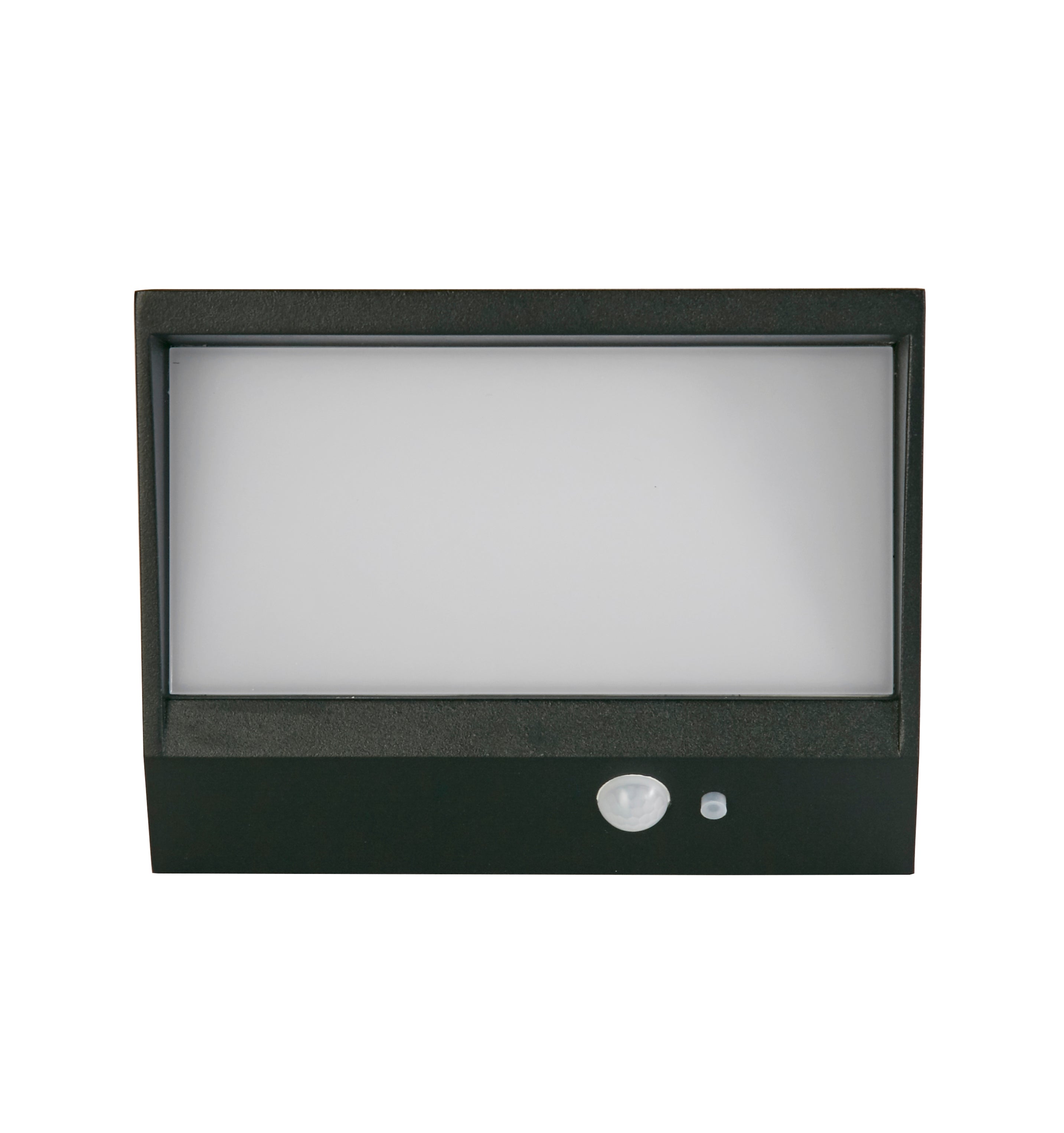 Searchlight Solar Black LED Outdoor Wall Light - 14cm