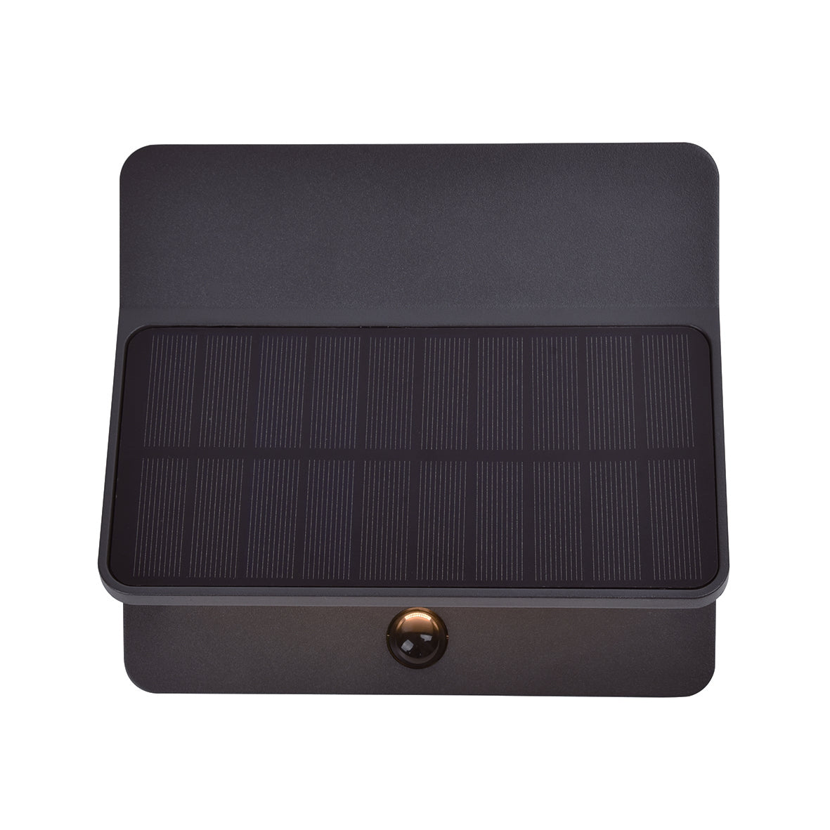 Lutec Aleta PIR Outdoor LED Solar Up & Down Wall Light - Dark Grey