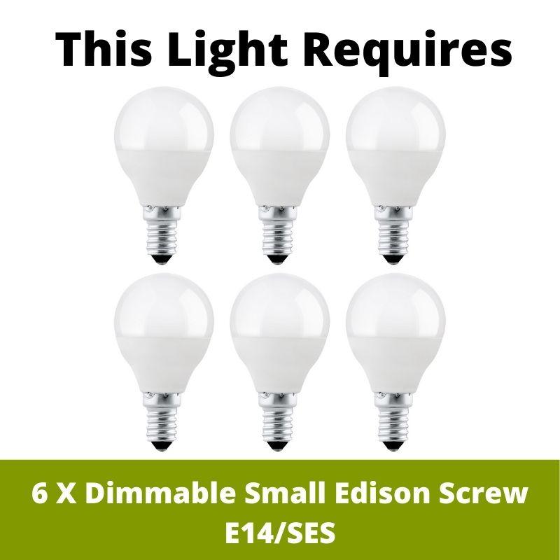 Spyre 6 Light Bronze Modern Ceiling Pendant Light