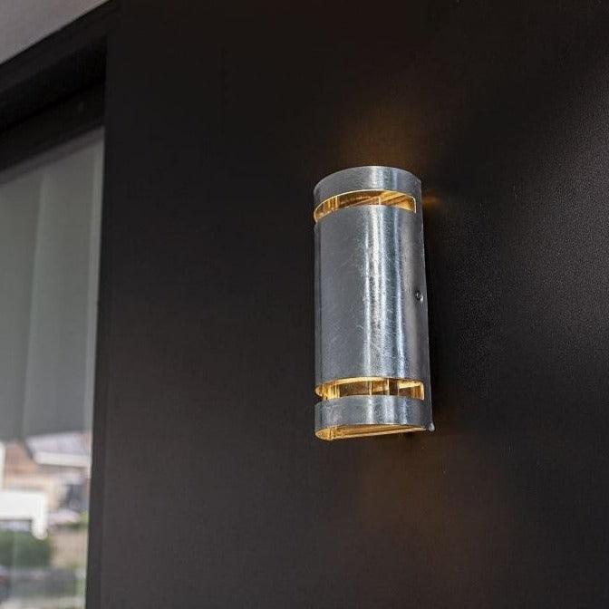 Lutec Ran Silver Outdoor Up & Down Wall - Galvanized 5011701461