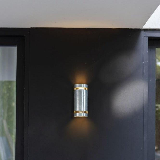 Lutec Ran Silver Outdoor Up & Down Wall - Galvanized 5011701461 Outside wall