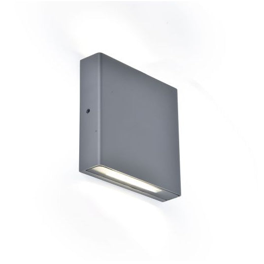 Lutec Pili Outdoor LED Up & Down Wall Light - Grey