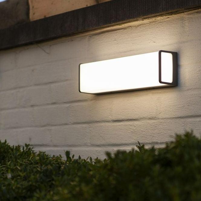 Lutec Doblo Outdoor LED Wall Light - Dark Grey 5107401125