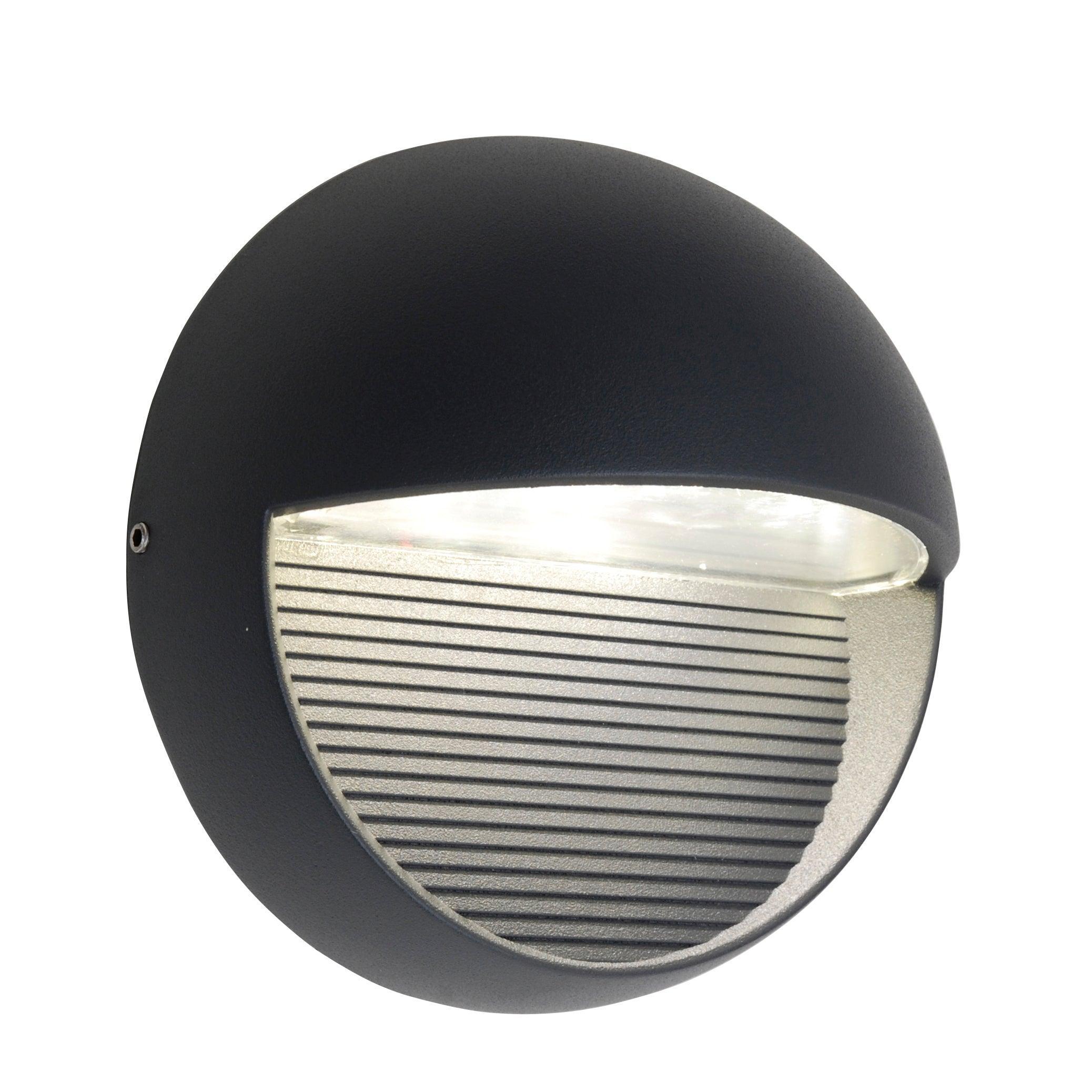 Lutec Radius Outside Grey LED Wall Light-clearance