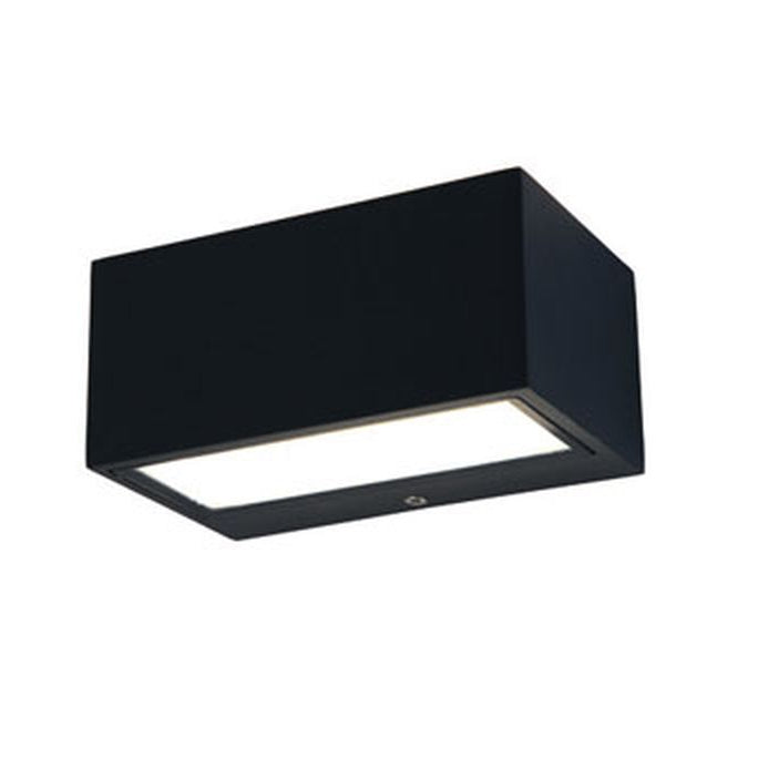 Lutec Gemini Outdoor LED Up & Down Brick Wall Light - Black