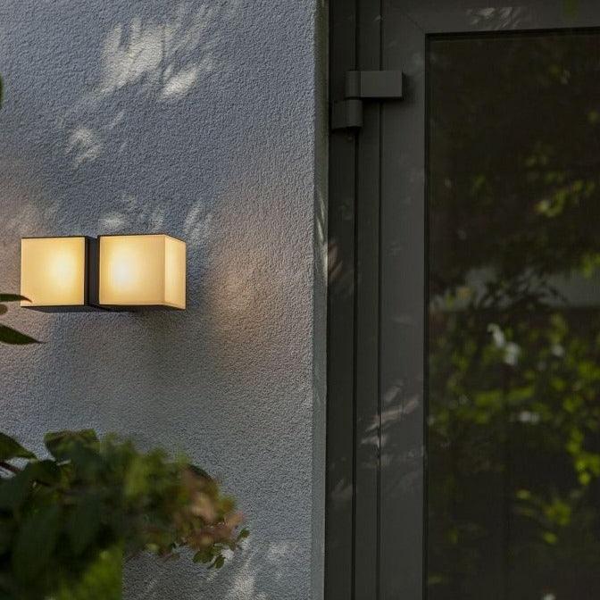 Lutec Cuba Adjustable Outdoor LED Wall Light In Matt Black-clearance