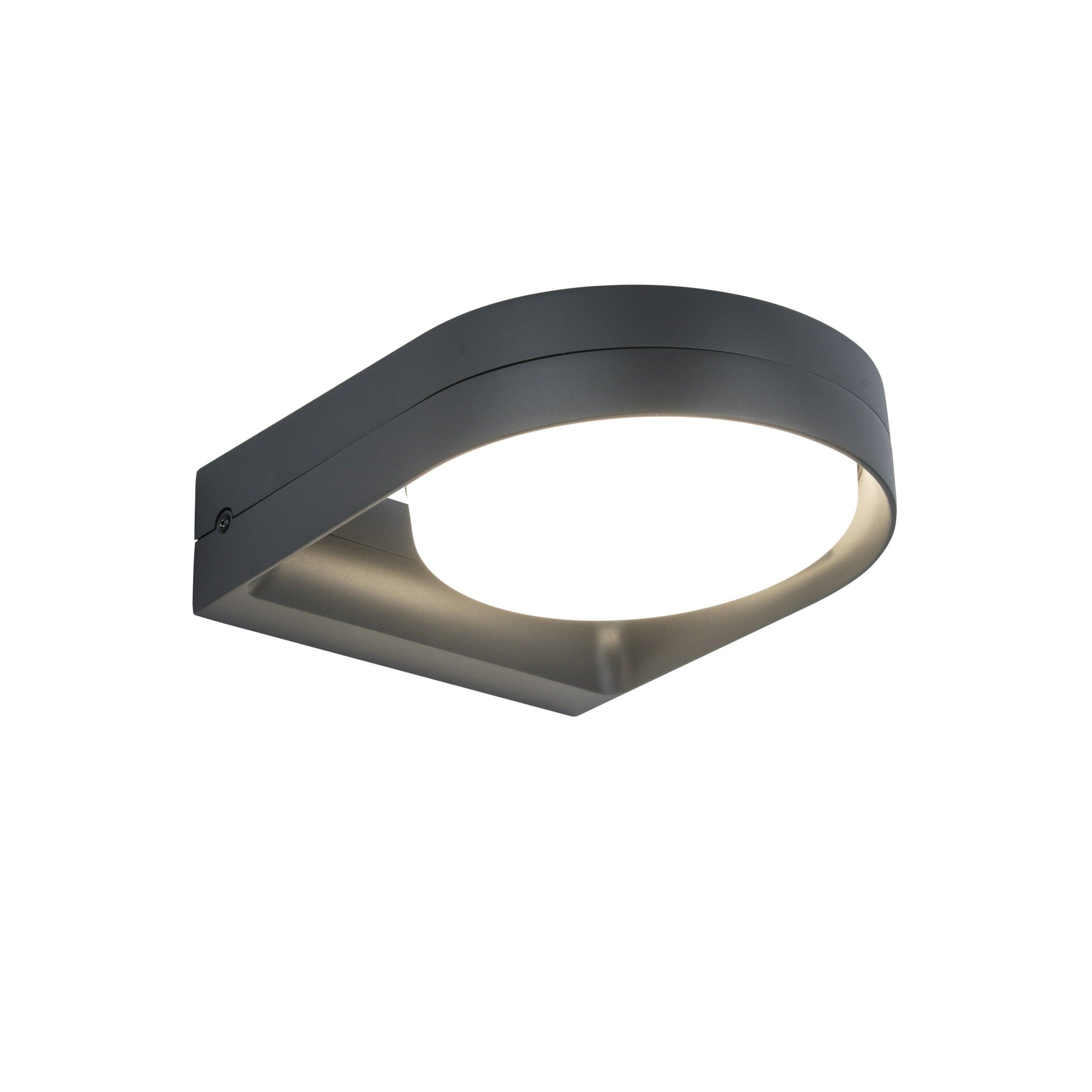 Lutec Fele Outdoor LED Wall Light In Dark Grey 5196301118