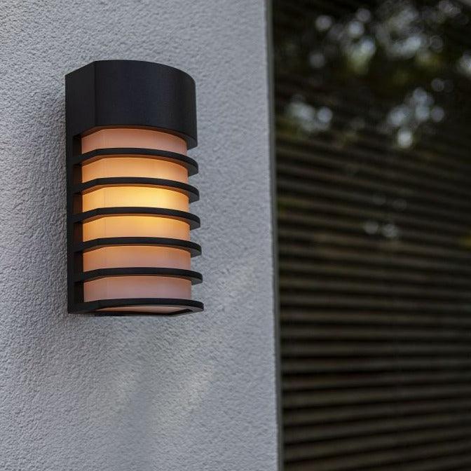 Lutec Fulton Outdoor Wall Light - Black 5207601012 Outside Wall