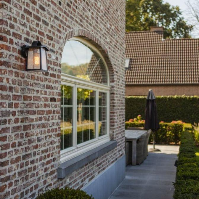 Lutec Kelsey Outdoor Wall Light - Black 5273601012 garden image