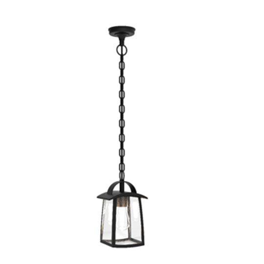Lutec Kelsey Outdoor Pendant Ceiling Light - Black 6273601012