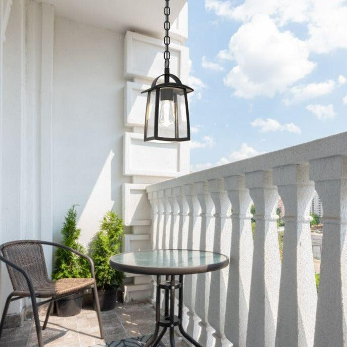 Lutec Kelsey Outdoor Pendant Ceiling Light - Black