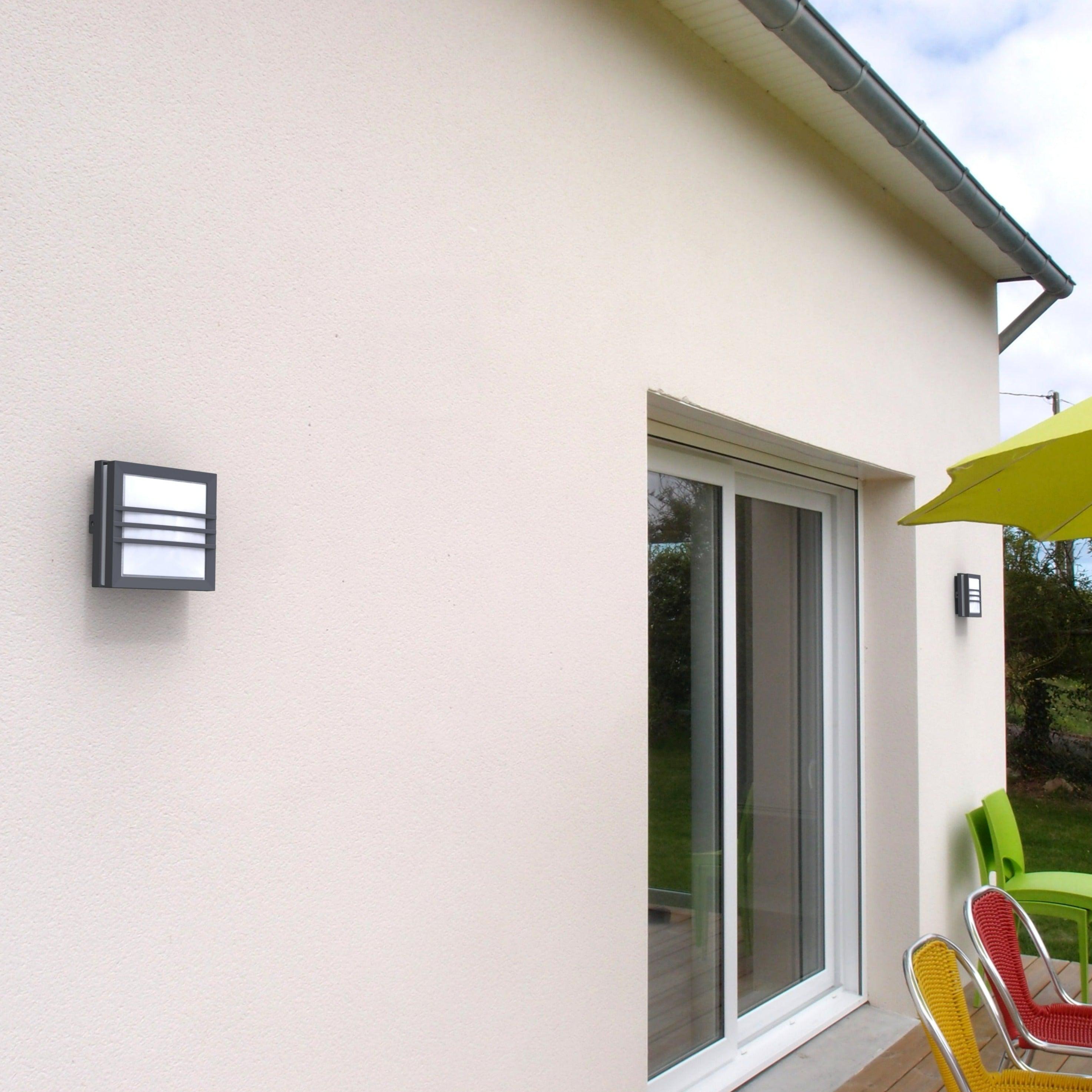 Lutec Seine LED Wall or Flush Ceiling Light - Grey