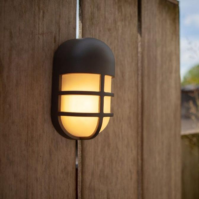 Lutec Bullo Outdoor LED Wall Or Ceiling Light - Dark Grey 6383001118