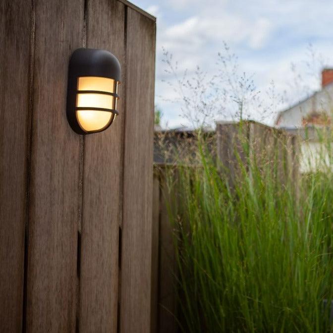 Lutec Bullo Outdoor LED Wall Or Ceiling Light - Dark Grey 6383001118