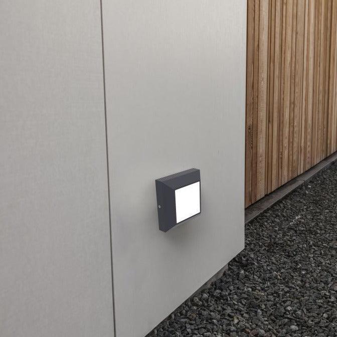 Lutec Helena Outdoor Recessed Wall Light - Dark Grey 6402101118