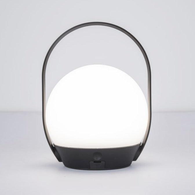 Lutec Cardi Portable Indoor and Outdoor Lamp In Black 6501702330 white light