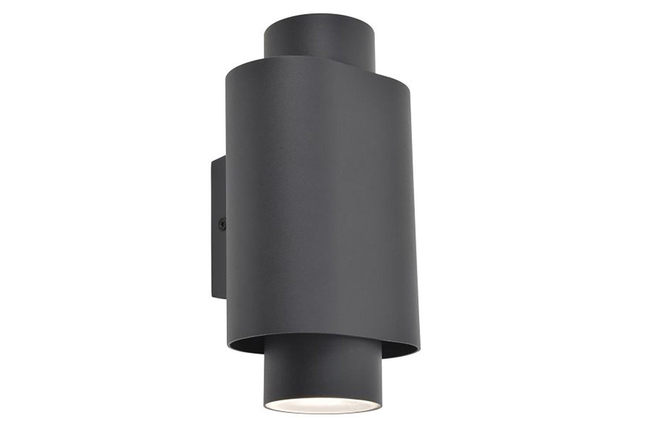 Lutec Cypres Outdoor Up & Down Wall Light - Grey 6604002118