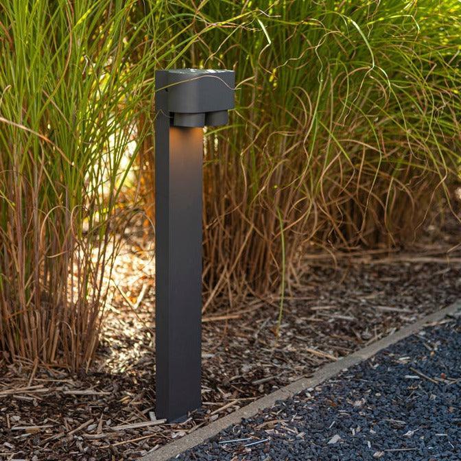 Lutec Cypres Grey Outdoor Bollard Light 6604004118