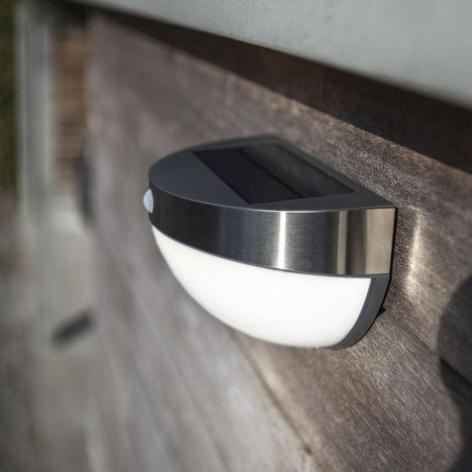 Lutec Bubble Outdoor Silver LED Solar Light - Motion Sensor 6908701001 close-up